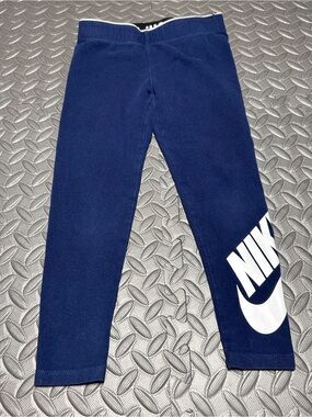 Nike Navy Kids Leggings Size 5/6